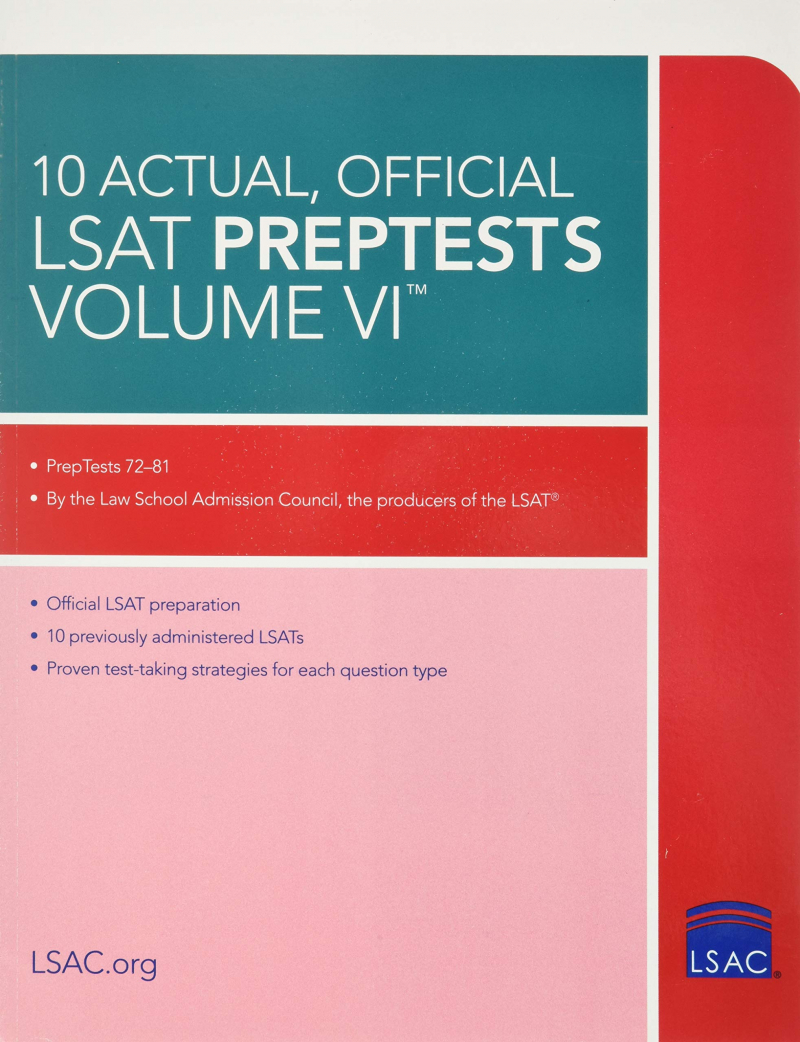 10 Official LSAT PrepTests Volume VI