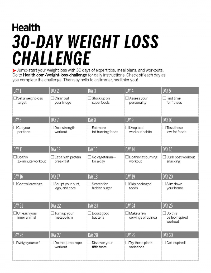 30 Day Weight Loss Challenge is the best weight loss app with a 30-day workout plan-Source: Pinterest