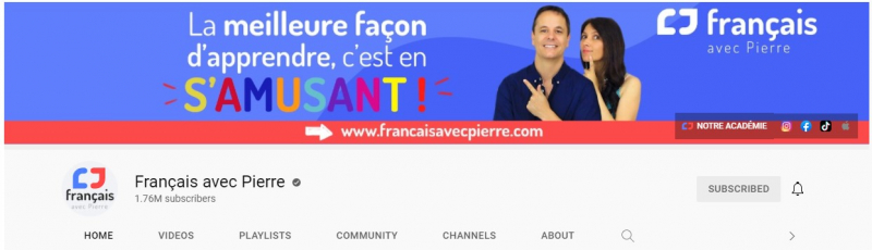 Français avec Pierre shares knowledge from the standard pronunciation, the way of speaking of the French to help you easily understand the culture of the French- Screenshot photo