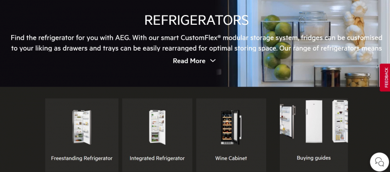Screenshot of https://www.aeg.co.uk/kitchen/fridges-and-freezers/refrigerators/