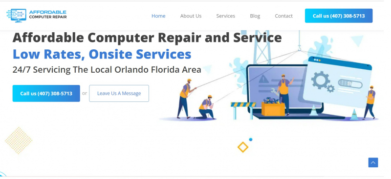 Affordable Computer Repair and Service. Photo: Screenshot