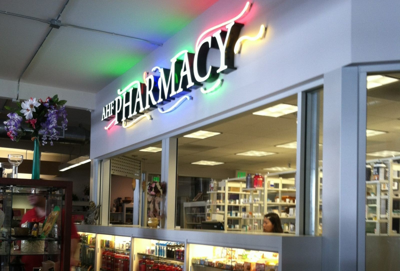 AHF Pharmacy - Image source:https://danitesign.com/
