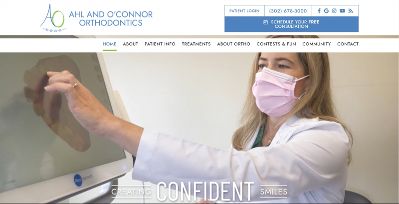 Ahl and O’Connor Orthodontics. Photo: screenshot