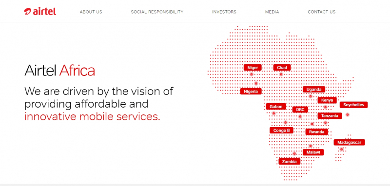 Airtel Africa Website