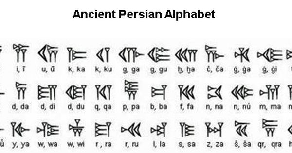 Photo:  Pinterest - Persian alphabet Ancient