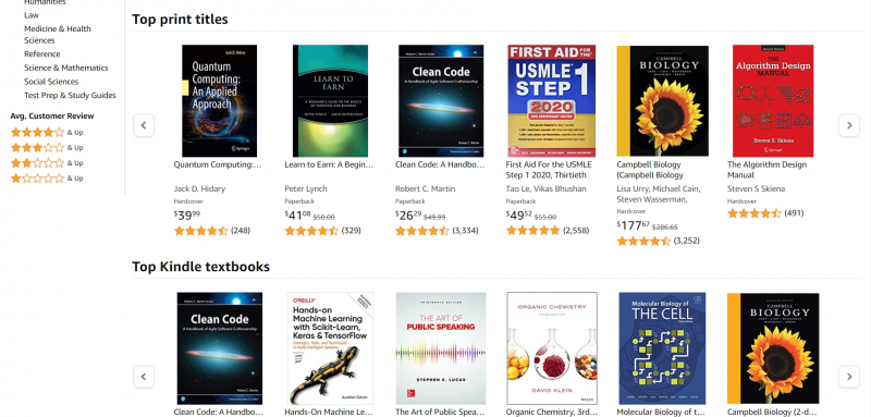 Amazon,https://www.amazon.com/New-Used-Textbooks-Books/b?ie=UTF8&node=465600