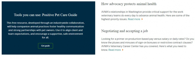 Screenshot of avma.org