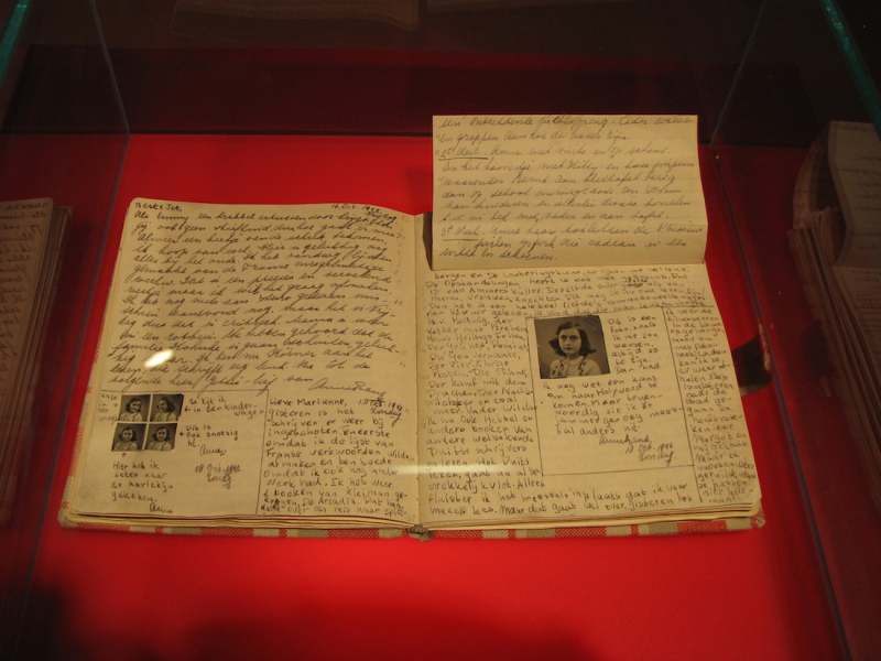 Photo:  Holocaust Denial on Trial - Anne Frank's Diary