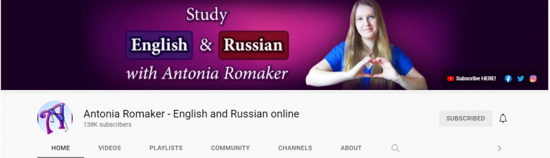 Antonia Romaker is the hottest YouTube channel teaching English and Russian right now- Screenshot Photo