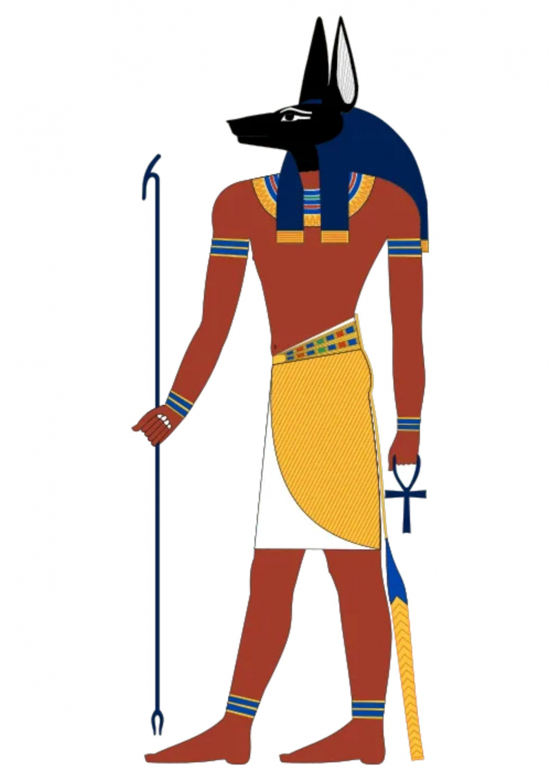 Anubis, the god of mummification, the afterlife, cemeteries, and, the Underworld - Wikimedia Common