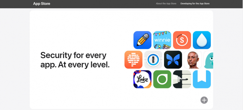 Screenshot of https://www.apple.com/app-store/