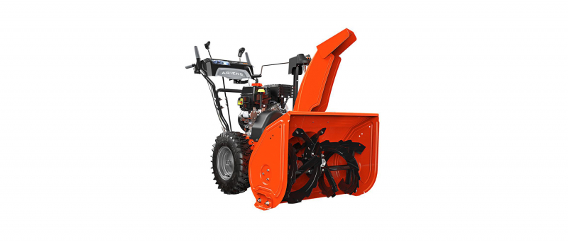 The snow blower is sturdy, compact and powerful.
