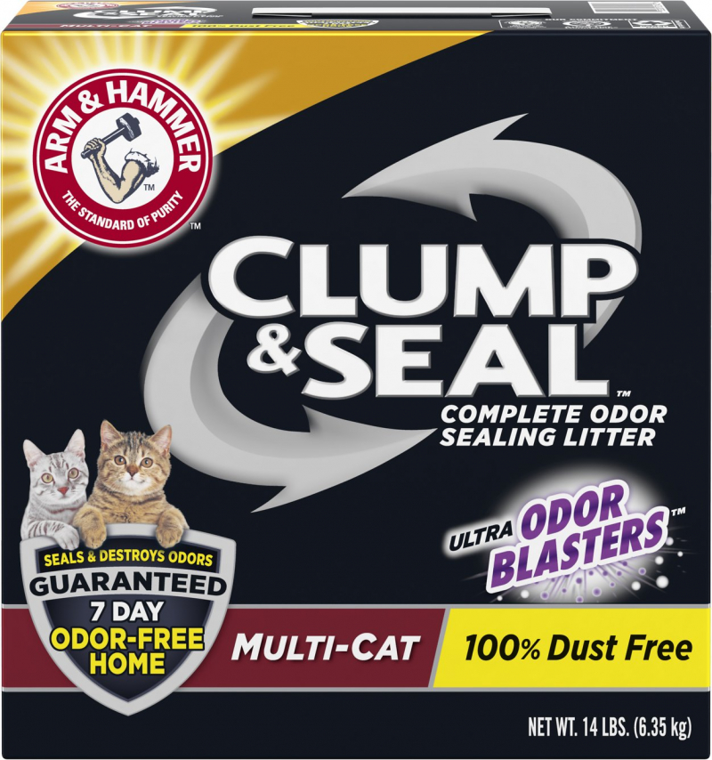 Arm & Hammer Litter Clump & Seal Multi-Cat Scented Clumping Clay Cat Litter
