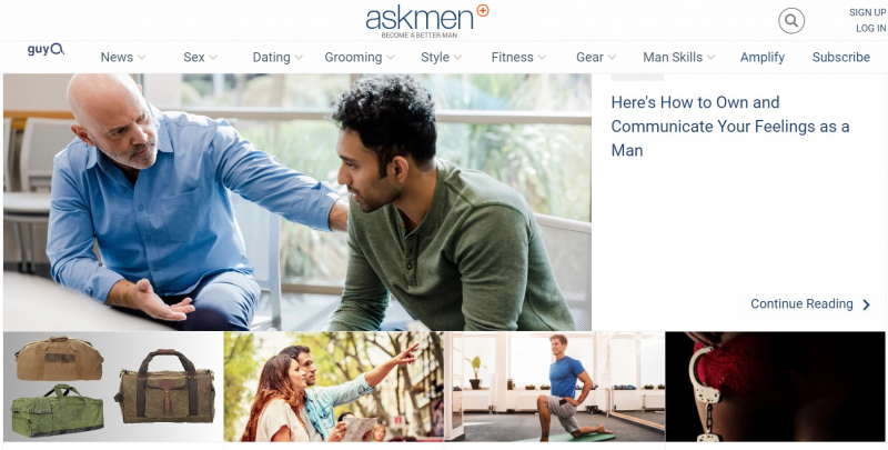 Screenshot of https://www.askmen.com/