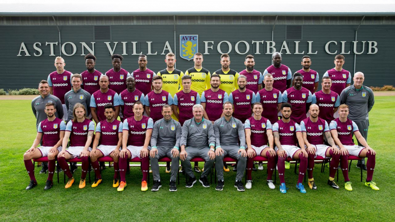 Aston Villa Football Club Team photoshoot 2017/18 -  Aston Villa Football Club