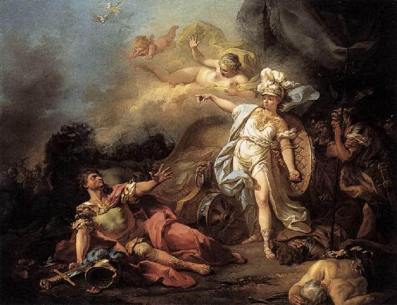 Photo: The Combat of Ares and Athena - wikipedia