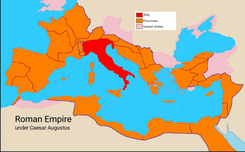 Roman Empire under Augustus - Photo: commons.wikimedia.org