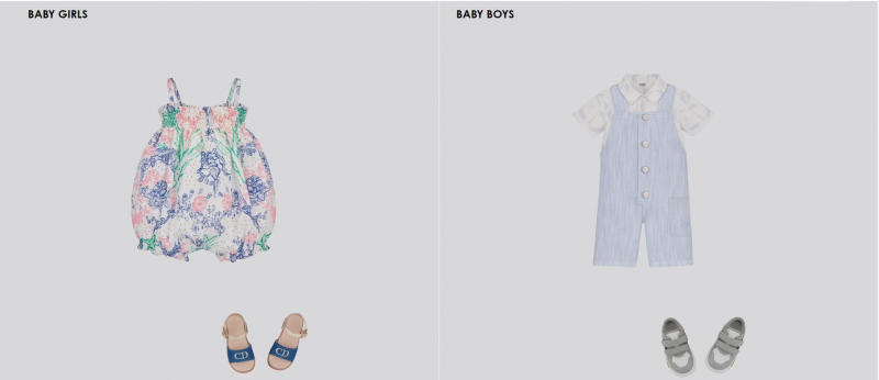 Screenshot of https://www.dior.com/en_gb/fashion/baby/kids-fashion