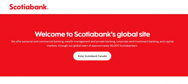 Screenshot of www.scotiabank.com
