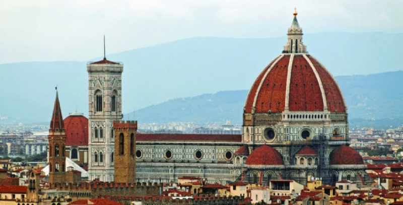 Santa Maria del Fiore, built by Arnolfo di Cambio, is the third church in the world and the largest in Europe at the time of its completion in the 15th century- Source: ResearchGate