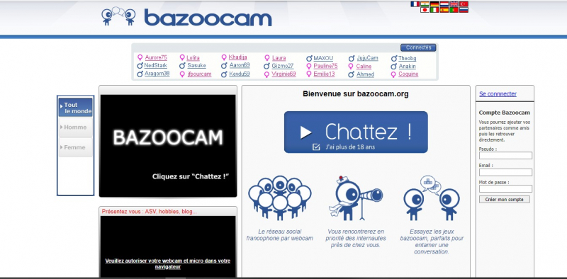 Screenshots via bazoocam.org