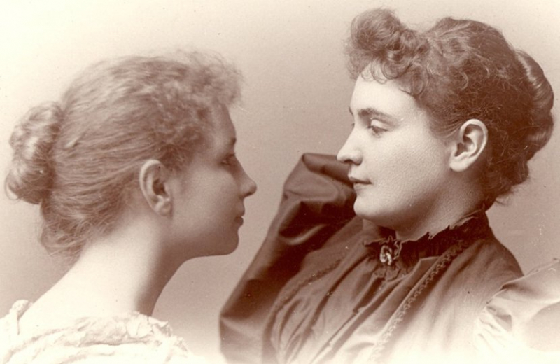 Photo:  Perkins School For The Blind - Bell connected Helen Keller with Annie Sullivan