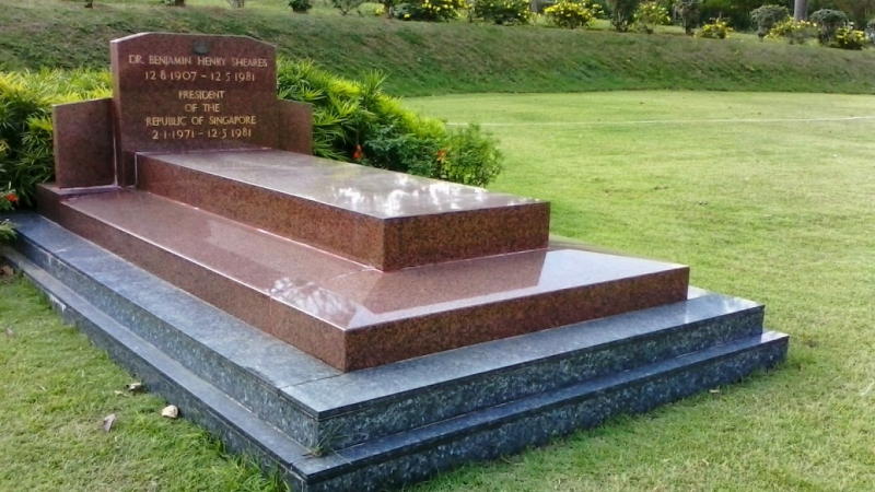 Tomb of President Benjamin Sheares at Kranji State Cemetery -en.wikipedia.org