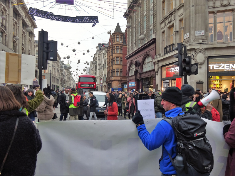 Photo on Wikimedia Commons (https://upload.wikimedia.org/wikipedia/commons/a/a1/London_November_23_2018_%2839%29_Extinction_Rebellion_Protest_Oxford_Circus.jpg)
