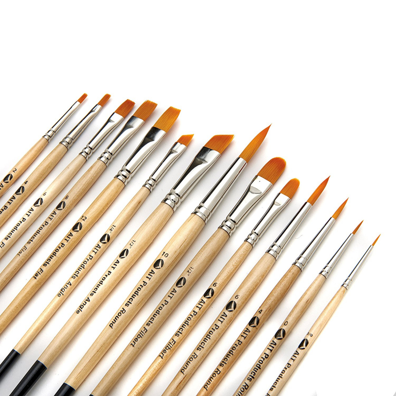  12pcs Ceramic Glaze Brush Set, Pottery Glaze Brushes Acrylic  Watercolor Paint Brushes Glaze Fan Brushes for Pottery Art Paintbrush Sets  for Drawing Artists Painting Students Kids Adults