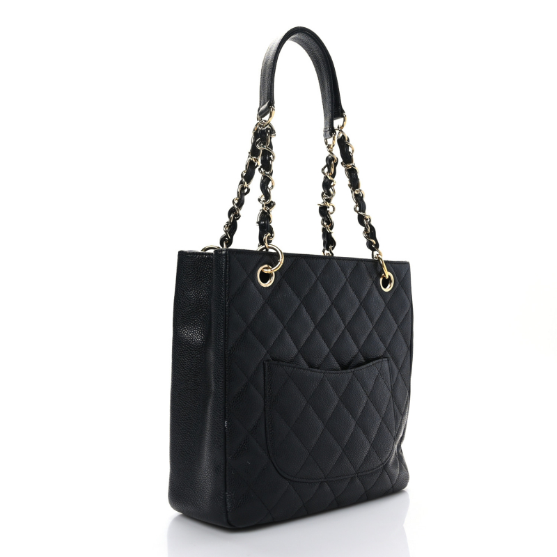 Screenshot of https://www.fashionphile.com/p/chanel-caviar-quilted-petit-shopping-tote-pst-black-1243833