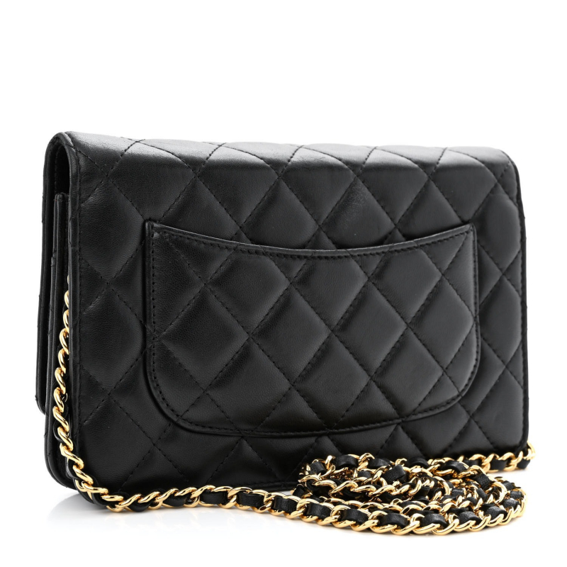 Screenshot of https://www.fashionphile.com/p/chanel-lambskin-quilted-wallet-on-chain-woc-black-1251139