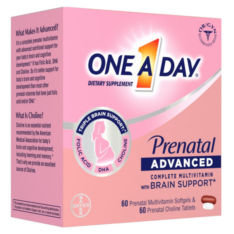 Screenshot of https://www.oneaday.com/vitamins/prenatal-pregnancy-vitamins/multivitamin-with-brain-support
