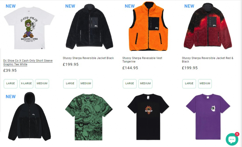 Screenshot of https://blacksheepstore.co.uk/collections/skate-clothing