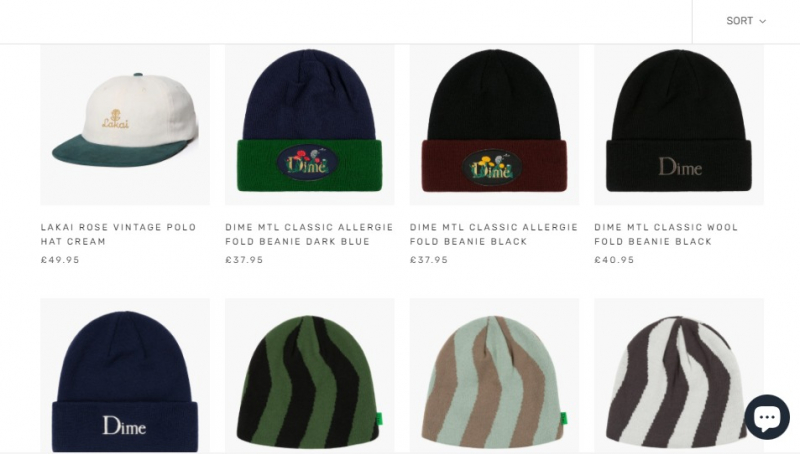 Screenshot of https://www.noteshop.co.uk/collections/clothing-hats