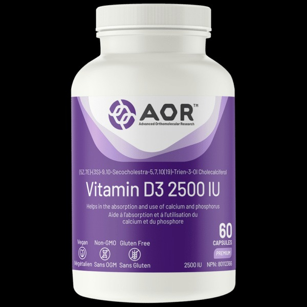 Screenshot of https://aor.ca/product/vitamin-d3-2500-iu/