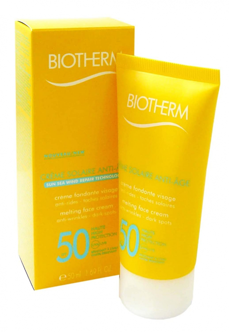 Photo: Biotherm Creme Solaire SPF 50 UVA/UVB Melting Face Cream