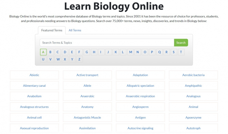 Screenshot via biologyonline.com