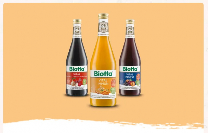 Screenshot of https://biotta.ch/en/product/juice-creations