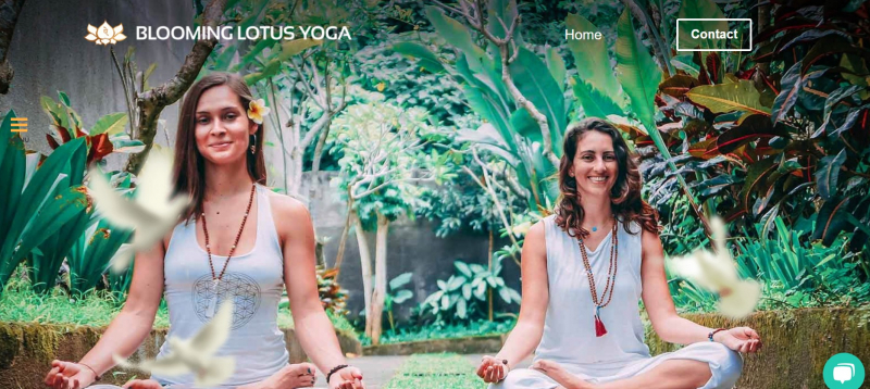 Screenshot of https://www.blooming-lotus-yoga.com/