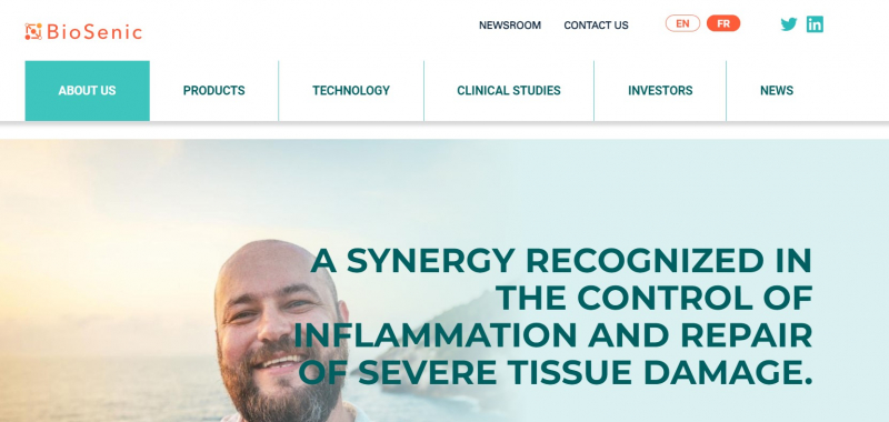 Screenshot of Bone Therapeutics SA website