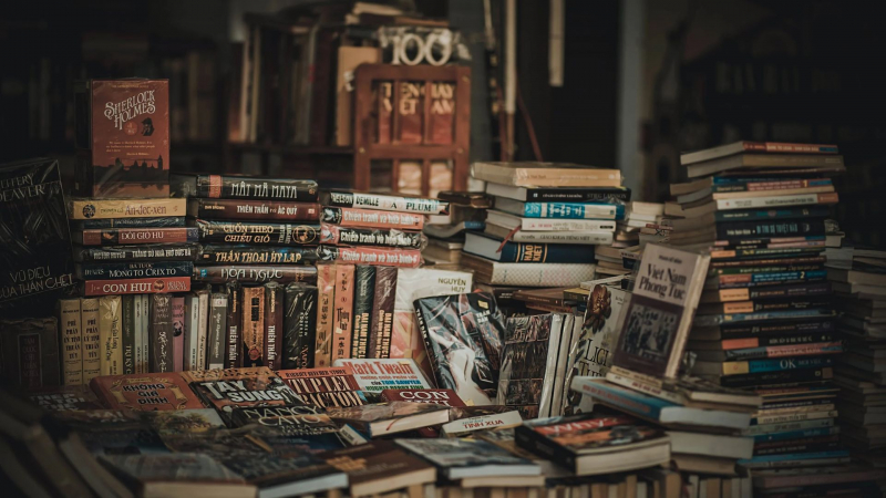 Photo by Min An on Pexels https://www.pexels.com/photo/pile-of-assorted-novel-books-694740/