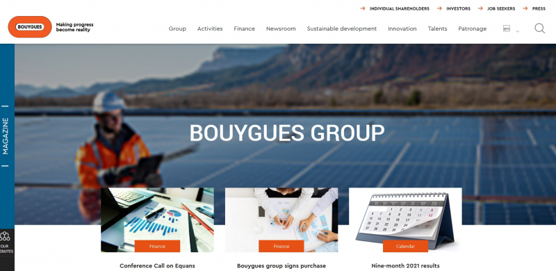 Bouygues Website