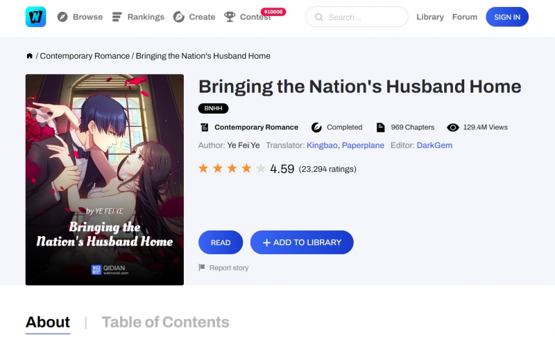 Screenshot of https://www.webnovel.com/book/bringing-the-nation's-husband-home_8360425206000005