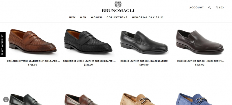 Screenshot via https://www.brunomagli.com/collections/mens-shoes