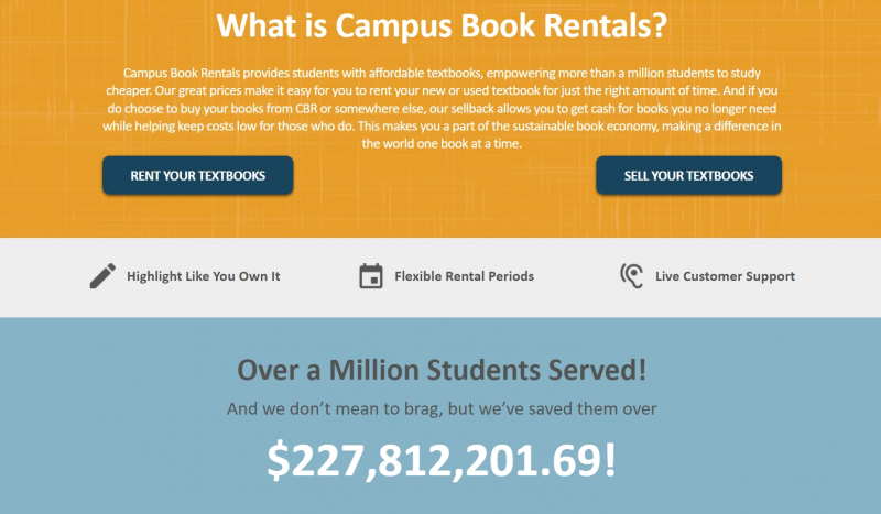 Campus Book Rentals, https://www.campusbookrentals.com/