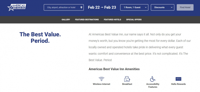 America’s Best Value Inn – The USA’s Fastest Growing Budget Hotel Brand