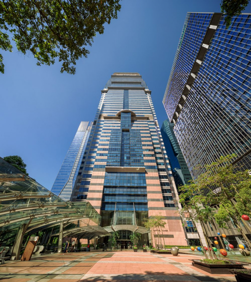 Photo on  Wikimedia Commons https://upload.wikimedia.org/wikipedia/commons/2/26/Capital_Tower%2C_Singapore_-_20100828.jpg