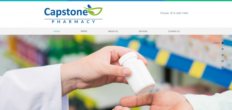 Capstone Pharmacy Website - Image source:https://capstone-rx.com﻿