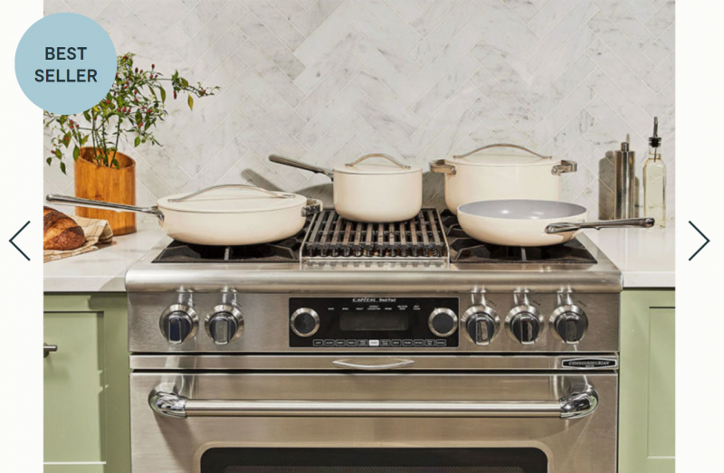 Photo on Caraway (https://www.carawayhome.com/products/cookware-sets/)