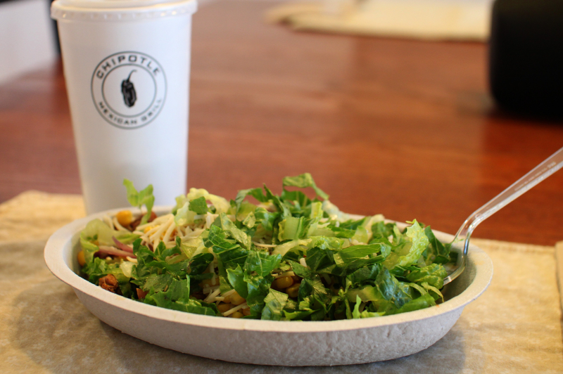 Chipotle salad or bowl